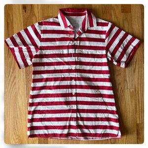 G. Label by Goop Claudia Striped Red and White Tunic Sz 4
